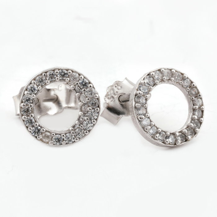 Heliophilia Silver Pendientes de Plata de Ley 925